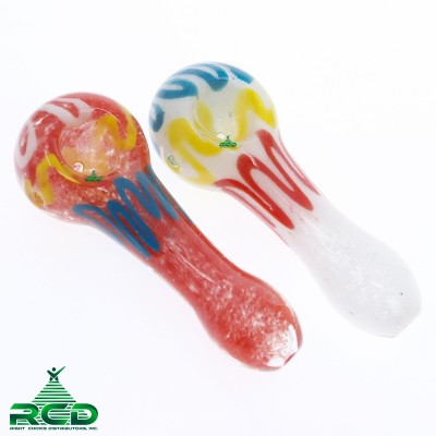 GLASS PIPE FRIT ART W/ RIM GP2745 1CT